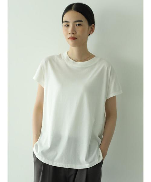 AMERICAN HOLIC(アメリカンホリック)の「フレンチスリーブカットプルオーバー(Tシャツ/カットソー・レディース・ブラック/ベージュ/オフホワイト/マスタード・M/L)」の7枚目の写真