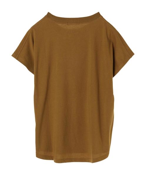AMERICAN HOLIC(アメリカンホリック)の「フレンチスリーブカットプルオーバー(Tシャツ/カットソー・レディース・ブラック/ベージュ/オフホワイト/マスタード・M/L)」の14枚目の写真