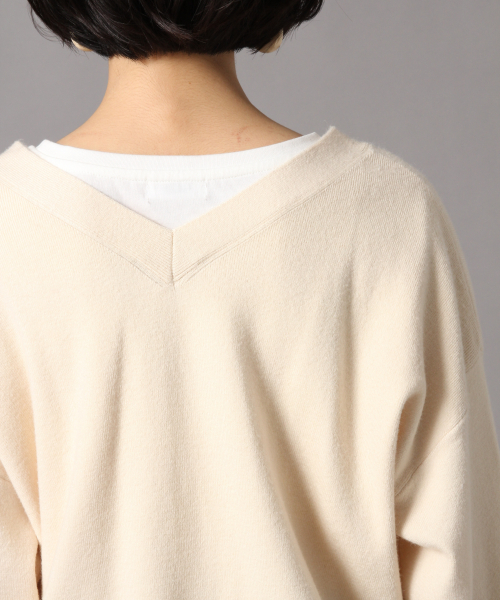 LOWRYS FARM（ローリーズファーム）の「ウスモチモチＶネックカーディガン　841673（カーディガン/ボレロ・レディース・アイボリー/ブラック/グレー/ベージュ/レッド・FREE）」の7枚目の写真