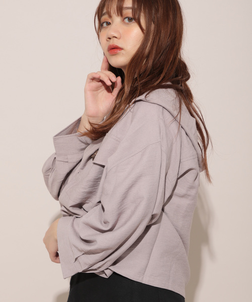 apres jour（アプレジュール）の「フードCPOシャツ【ZOZOTOWN限定アイテム】（シャツ/ブラウス・レディース・ベージュ/ラベンダー/その他・フリー）」の10枚目の写真