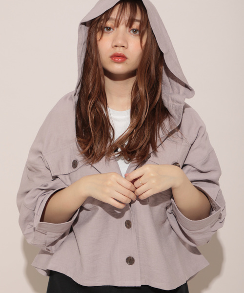 apres jour（アプレジュール）の「フードCPOシャツ【ZOZOTOWN限定アイテム】（シャツ/ブラウス・レディース・ベージュ/ラベンダー/その他・フリー）」の11枚目の写真