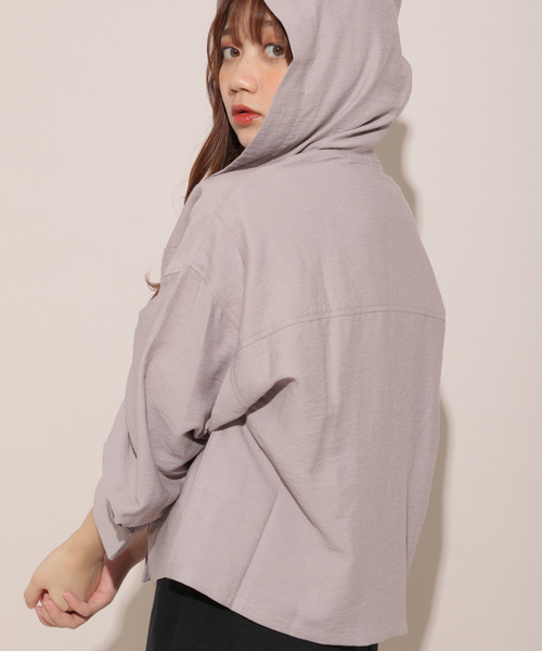 apres jour（アプレジュール）の「フードCPOシャツ【ZOZOTOWN限定アイテム】（シャツ/ブラウス・レディース・ベージュ/ラベンダー/その他・フリー）」の13枚目の写真