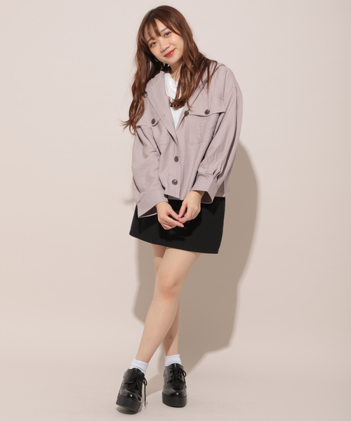 apres jour（アプレジュール）の「フードCPOシャツ【ZOZOTOWN限定アイテム】（シャツ/ブラウス・レディース・ベージュ/ラベンダー/その他・フリー）」の14枚目の写真