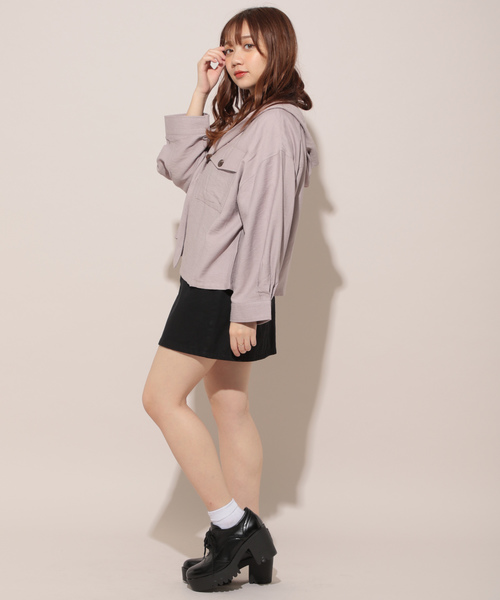 apres jour（アプレジュール）の「フードCPOシャツ【ZOZOTOWN限定アイテム】（シャツ/ブラウス・レディース・ベージュ/ラベンダー/その他・フリー）」の15枚目の写真