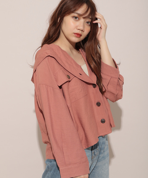 apres jour（アプレジュール）の「フードCPOシャツ【ZOZOTOWN限定アイテム】（シャツ/ブラウス・レディース・ベージュ/ラベンダー/その他・フリー）」の17枚目の写真