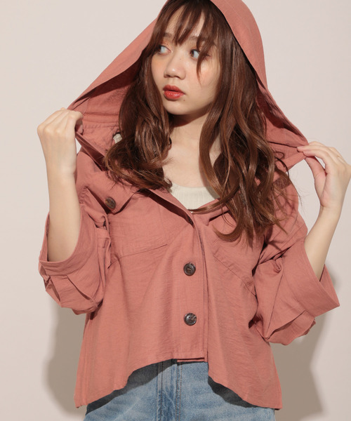 apres jour（アプレジュール）の「フードCPOシャツ【ZOZOTOWN限定アイテム】（シャツ/ブラウス・レディース・ベージュ/ラベンダー/その他・フリー）」の19枚目の写真
