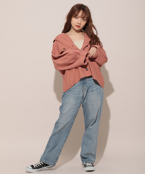 apres jour（アプレジュール）の「フードCPOシャツ【ZOZOTOWN限定アイテム】（シャツ/ブラウス・レディース・ベージュ/ラベンダー/その他・フリー）」の22枚目の写真