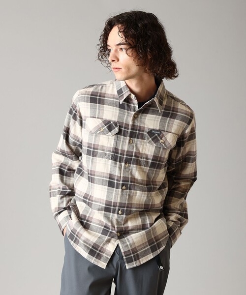 Columbia(コロンビア)の「フレアガンストレッチフランネル(シャツ/ブラウス・メンズ・ブラック/ブルー/イエロー/ホワイト/ネイビー/ライトグリーン/レッド系その他/ベージュ/ストーン/ブラウン/ダークブルー・SMALL/MEDIUM/LARGE/X-LARGE/M/S/L/XL)」の2枚目の写真