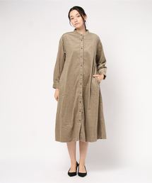 LOWRYS FARM | コーデュロイシャツワンピース　848420(ワンピース)