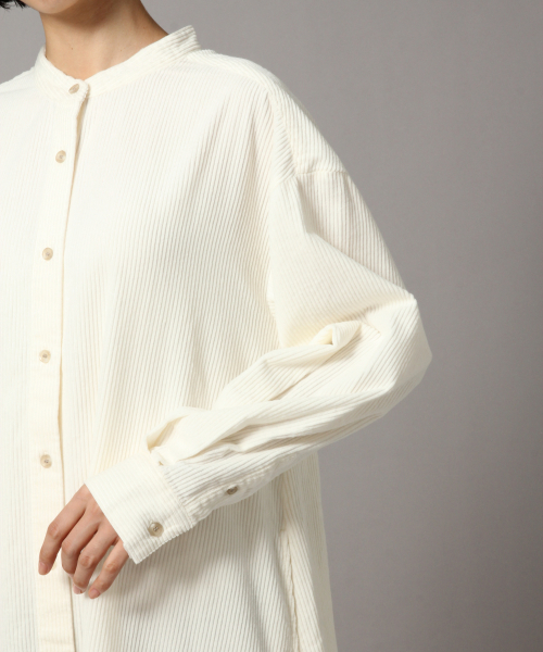 LOWRYS FARM（ローリーズファーム）の「コーデュロイシャツワンピース　848420（ワンピース・レディース・ベージュ/カーキ/アイボリー・FREE）」の14枚目の写真