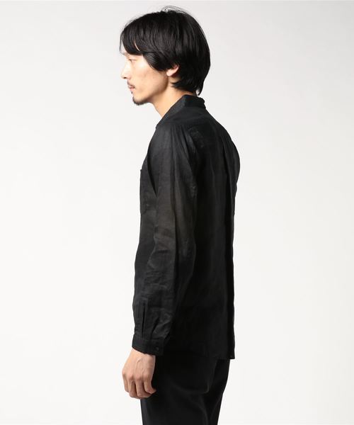 WHITE MOUNTAINEERING（ホワイトマウンテニアリング）の「【White Mountaineering】ラインロングスリーブシャツ/WR1971102（シャツ/ブラウス・メンズ・ブラック/ネイビー・1/0/2/3）」の3枚目の写真