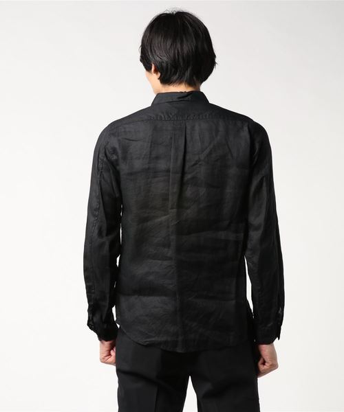 WHITE MOUNTAINEERING（ホワイトマウンテニアリング）の「【White Mountaineering】ラインロングスリーブシャツ/WR1971102（シャツ/ブラウス・メンズ・ブラック/ネイビー・1/0/2/3）」の4枚目の写真