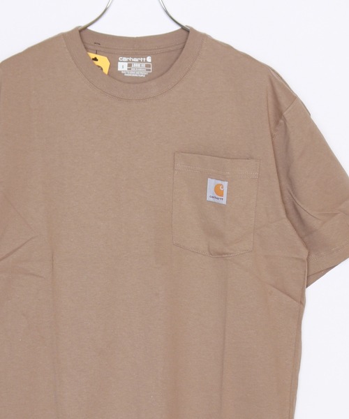 Carhartt（カーハート）の「carhartt　ポケット付き ワッペン 半袖Tシャツ（Tシャツ/カットソー・メンズ・ブラック/ヘザーグレー/ブルー系その他/ベージュ/ホワイト/ブラウン/チャコールグレー/グリーン/パープル系その他/ブラック系その他/ダークブルー/ネイビー/ゴールド系その他/ブルー系その他2/ブルー系その他3/レッド系その他/オレンジ系その他/グリーン系その他/コーラルピンク/グリーン系その他2/ブラウン系その他/グリーン系その他3/ブラウン系その他2/グリーン系その他4/ブルー系その他4/グレー系その他/コバルトブルー/ピンク系その他/オレンジ系その他2/グレー系その他2/ブルー系その他5/ライトグリーン/レッド系その他2/グリーン系その他5/オレンジ系その他3・M/L/S/XL/XXL）」の11枚目の写真