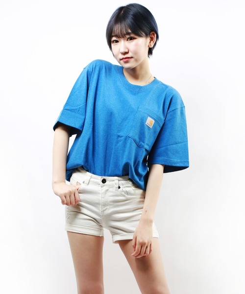 Carhartt（カーハート）の「carhartt　ポケット付き ワッペン 半袖Tシャツ（Tシャツ/カットソー・メンズ・ブラック/ヘザーグレー/ブルー系その他/ベージュ/ホワイト/ブラウン/チャコールグレー/グリーン/パープル系その他/ブラック系その他/ダークブルー/ネイビー/ゴールド系その他/ブルー系その他2/ブルー系その他3/レッド系その他/オレンジ系その他/グリーン系その他/コーラルピンク/グリーン系その他2/ブラウン系その他/グリーン系その他3/ブラウン系その他2/グリーン系その他4/ブルー系その他4/グレー系その他/コバルトブルー/ピンク系その他/オレンジ系その他2/グレー系その他2/ブルー系その他5/ライトグリーン/レッド系その他2/グリーン系その他5/オレンジ系その他3・M/L/S/XL/XXL）」の22枚目の写真