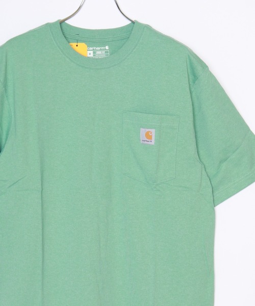 Carhartt（カーハート）の「carhartt　ポケット付き ワッペン 半袖Tシャツ（Tシャツ/カットソー・メンズ・ブラック/ヘザーグレー/ブルー系その他/ベージュ/ホワイト/ブラウン/チャコールグレー/グリーン/パープル系その他/ブラック系その他/ダークブルー/ネイビー/ゴールド系その他/ブルー系その他2/ブルー系その他3/レッド系その他/オレンジ系その他/グリーン系その他/コーラルピンク/グリーン系その他2/ブラウン系その他/グリーン系その他3/ブラウン系その他2/グリーン系その他4/ブルー系その他4/グレー系その他/コバルトブルー/ピンク系その他/オレンジ系その他2/グレー系その他2/ブルー系その他5/ライトグリーン/レッド系その他2/グリーン系その他5/オレンジ系その他3・M/L/S/XL/XXL）」の18枚目の写真