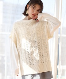 one after another NICE CLAUP | 袖取り外し4wayカーディガン(カーディガン/ボレロ)