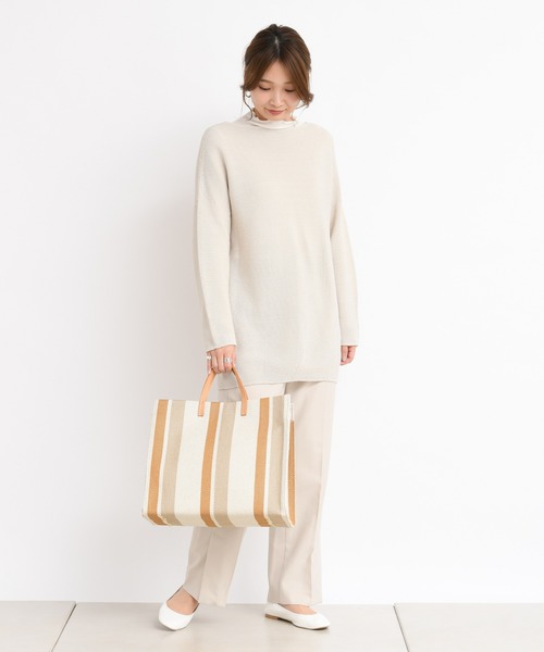 DouDou（ドゥドゥ）の「和紙ホールボートプルオーバー（ニット/セーター・レディース・サックスブルー/ラベンダー/ライトベージュ・FREE）」の17枚目の写真