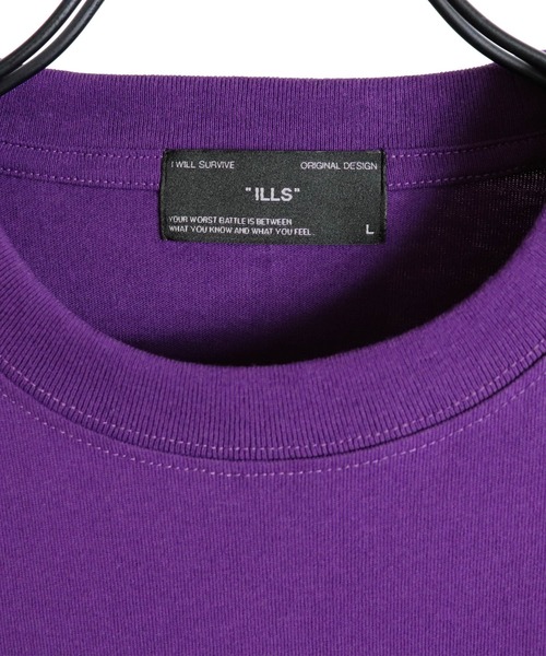 ILL'S(イルズ)の「ILL'S / イルズ 筆記ロゴTシャツ(Tシャツ/カットソー・メンズ・ホワイト/ベージュ/パープル/ブラック・M/L)」の12枚目の写真