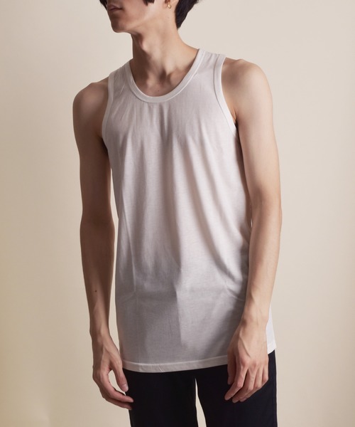 VIBGYOR（ヴィブジョー）の「VIBGYOR Select/ストレッチジョーゼットアンサンブルTEE(BI)（Tシャツ/カットソー・メンズ・グリーン/カーキ/グレー/ブラック/ネイビー・MEDIUM/LARGE）」の6枚目の写真