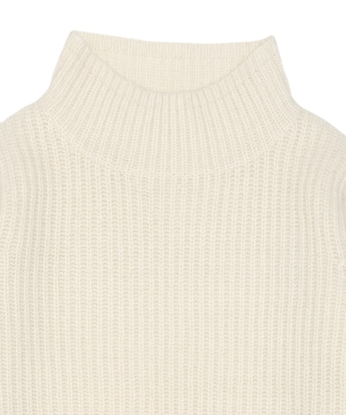 Ray BEAMS（レイビームス）の「Ray BEAMS / 5G 畦編 ハイネック（ニット/セーター・レディース・ネイビー/オフホワイト/シルバー・ONE SIZE）」の17枚目の写真