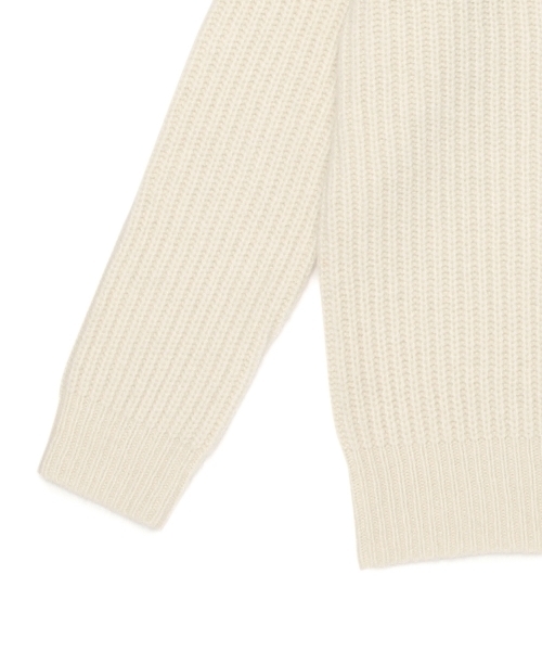 Ray BEAMS（レイビームス）の「Ray BEAMS / 5G 畦編 ハイネック（ニット/セーター・レディース・ネイビー/オフホワイト/シルバー・ONE SIZE）」の18枚目の写真