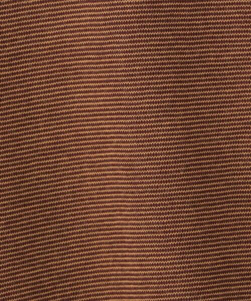 6（ロク）の「＜6(ROKU)＞MIJIN BORDER NO SLEEVE PULLOVER/カットソー（Tシャツ/カットソー・レディース・ブラウン/ケリー・FREE）」の4枚目の写真