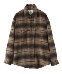 GOLD | GOLD / ゴールド：ALPACA WOOL SHAGGY CHECK C.P.O JACKET：GL14661[MUS](ブルゾン)
