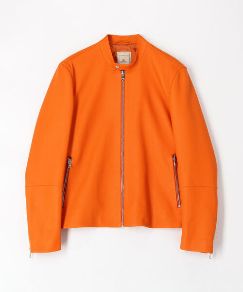 TOMORROWLAND (トゥモローランド)の「DENIM×TOMORROWLAND ラムレザー シングルライダースジャケット(ブルゾン・メンズ・ブラック/オレンジ/チャコールグレー/ブラウン・44/50/48/46/52)」の20枚目の写真