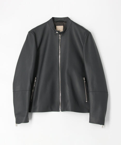 TOMORROWLAND (トゥモローランド)の「DENIM×TOMORROWLAND ラムレザー シングルライダースジャケット(ブルゾン・メンズ・ブラック/オレンジ/チャコールグレー/ブラウン・44/50/48/46/52)」の21枚目の写真