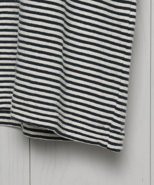 H　BEAUTY&YOUTH UNITED ARROWS（エイチビューティーアンドユースユナイテッドアローズ）の「＜H＞COTTON LINEN BORDER T-SHIRT/Tシャツ（Tシャツ/カットソー・メンズ・ダークグリーン/ピンク/オレンジ・LARGE/SMALL/MEDIUM）」の12枚目の写真