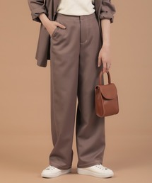 Bab | 【WEB限定】セットアップ対応可◆配色ステッチセミワイドパンツ(その他パンツ)