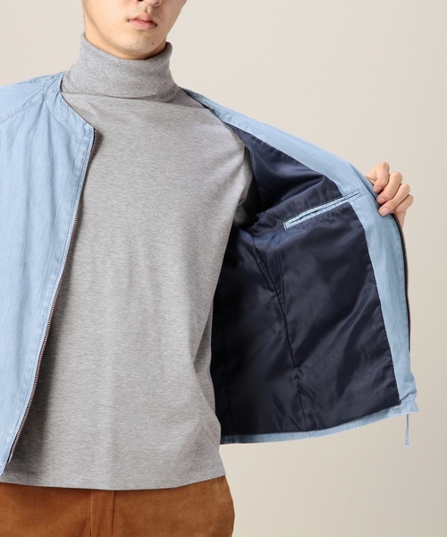 BEAUTY&YOUTH UNITED ARROWS（ビューティーアンドユースユナイテッドアローズ）の「BY デニム ノーカラー　ライダース ◆（ノーカラージャケット・メンズ・ライトブルー/ネイビー・X-LARGE/SMALL/MEDIUM/LARGE）」の7枚目の写真