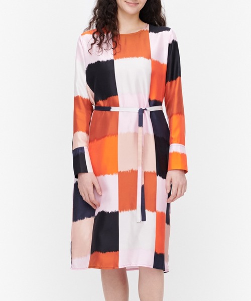 希少！ 極美品 マリメッコ ワンピース サンドレス S オレンジ ロングスカート 2023SS】marimekko マリメッコ/ Emmakaisa Unikko ワンピース