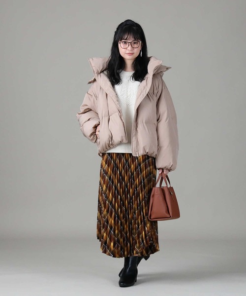 RAG MACHINE（ラグマシーン）の「【RAG MACHINE】ショート中綿ジャケット（ダウンジャケット/コート・レディース・ベージュ/ブラック/ブラウン・M/L）」の20枚目の写真