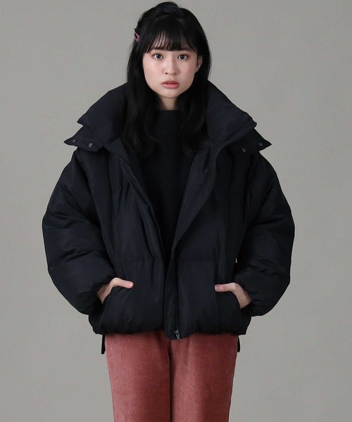 RAG MACHINE（ラグマシーン）の「【RAG MACHINE】ショート中綿ジャケット（ダウンジャケット/コート・レディース・ベージュ/ブラック/ブラウン・M/L）」の7枚目の写真