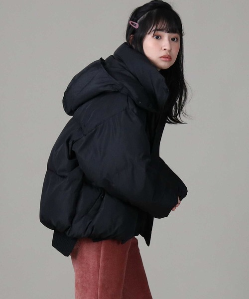 RAG MACHINE（ラグマシーン）の「【RAG MACHINE】ショート中綿ジャケット（ダウンジャケット/コート・レディース・ベージュ/ブラック/ブラウン・M/L）」の8枚目の写真