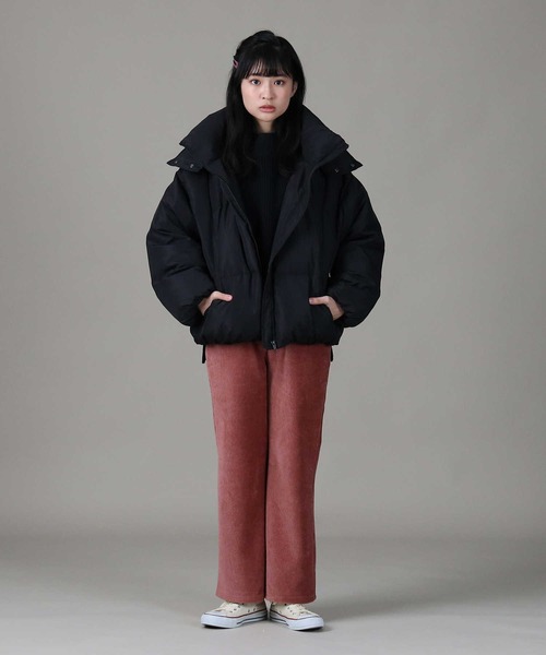 RAG MACHINE（ラグマシーン）の「【RAG MACHINE】ショート中綿ジャケット（ダウンジャケット/コート・レディース・ベージュ/ブラック/ブラウン・M/L）」の10枚目の写真