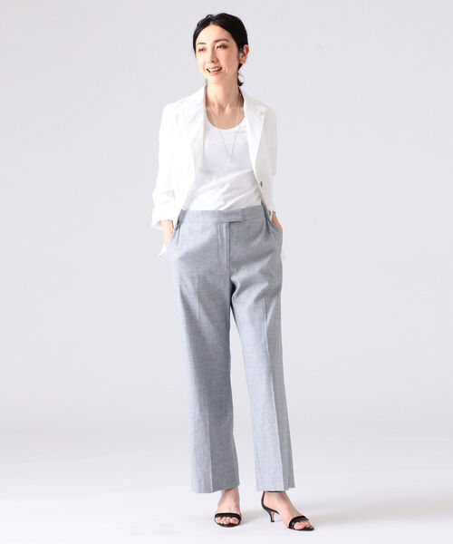 EFFE BEAMS（エッフェビームス）の「LARDINI / HAVANA ツイル シャツジャケット（テーラードジャケット・レディース・ネイビー/ホワイト・40/38）」の12枚目の写真