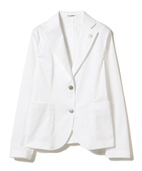 EFFE BEAMS（エッフェビームス）の「LARDINI / HAVANA ツイル シャツジャケット（テーラードジャケット・レディース・ネイビー/ホワイト・40/38）」の13枚目の写真