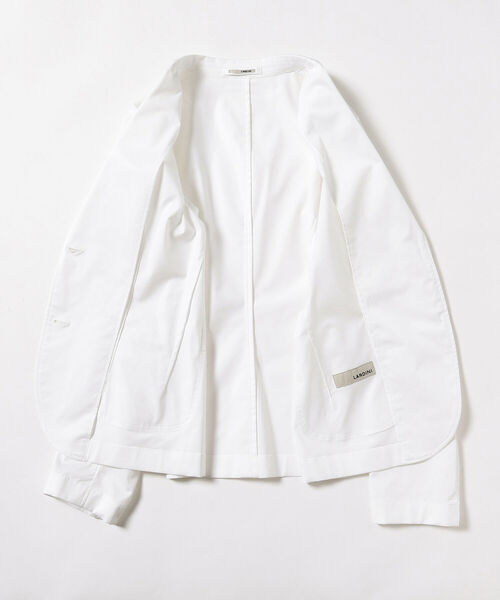 EFFE BEAMS（エッフェビームス）の「LARDINI / HAVANA ツイル シャツジャケット（テーラードジャケット・レディース・ネイビー/ホワイト・40/38）」の16枚目の写真