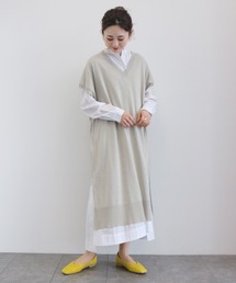 AMERICAN HOLIC | Vネックニットワンピース(ワンピース)