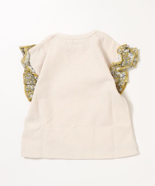 pairmanon(ペアマノン)の「【ふんわりワッフル】【かぞくおそろい】袖フリル半袖Tシャツ(Tシャツ/カットソー・キッズ・グリーン系その他/パープル系その他/ライトイエロー/ホワイト系その他3/ベージュ系その他5/グリーン系その他4/ブラック系その他/その他1/イエロー系その他/ピンク系その他/ブルー系その他/イエロー系その他2/その他/ベージュ系その他7/グレー系その他5/ホワイト系その他2/ブラック系その他4/イエロー/ホワイト系その他・90/100/110/120/130/140/150)」の22枚目の写真