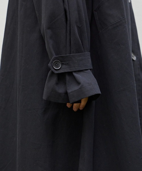 Libra Cue(リブラ キュー)の「”パフボリュームトレンチコート” 3wayのボリュームスリーブがポイント、オンオフ着られる春秋2シーズンコート(トレンチコート・レディース・ブラック/ベージュ/カーキ・FREE)」の16枚目の写真