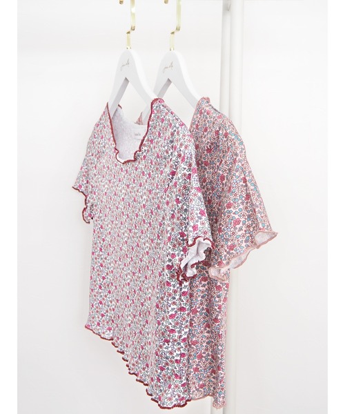 JUMELLE（ジュメロ）の「ドローイングフラワーT（Tシャツ/カットソー・レディース・ベージュ/ピンク・FREE）」の6枚目の写真