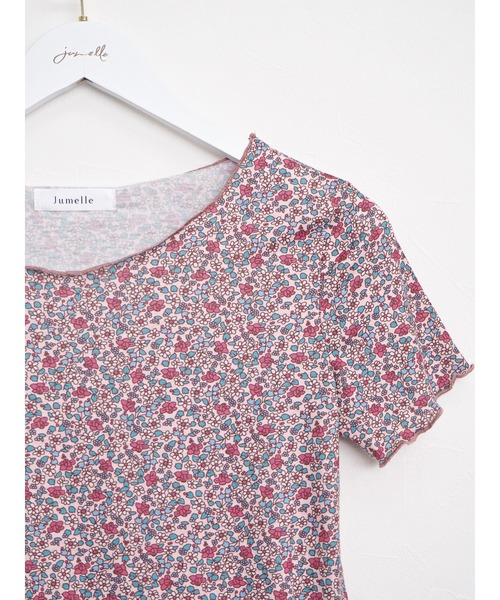 JUMELLE（ジュメロ）の「ドローイングフラワーT（Tシャツ/カットソー・レディース・ベージュ/ピンク・FREE）」の10枚目の写真