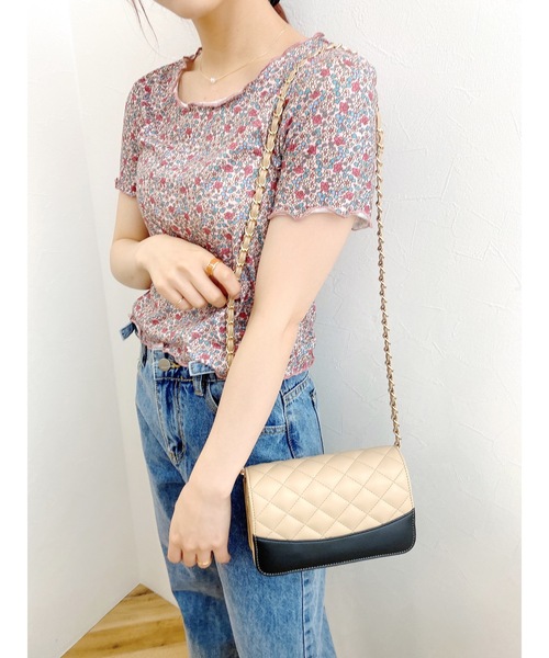 JUMELLE（ジュメロ）の「ドローイングフラワーT（Tシャツ/カットソー・レディース・ベージュ/ピンク・FREE）」の19枚目の写真