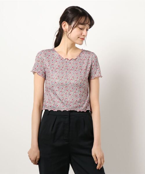 JUMELLE（ジュメロ）の「ドローイングフラワーT（Tシャツ/カットソー・レディース・ベージュ/ピンク・FREE）」の21枚目の写真