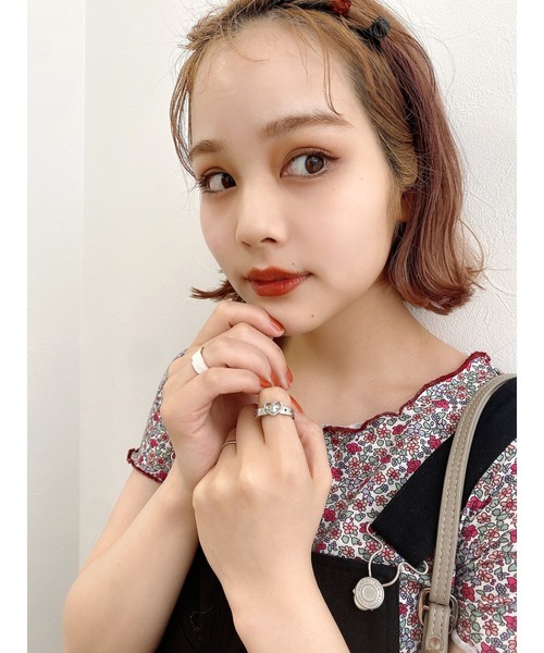 JUMELLE（ジュメロ）の「ドローイングフラワーT（Tシャツ/カットソー・レディース・ベージュ/ピンク・FREE）」の22枚目の写真