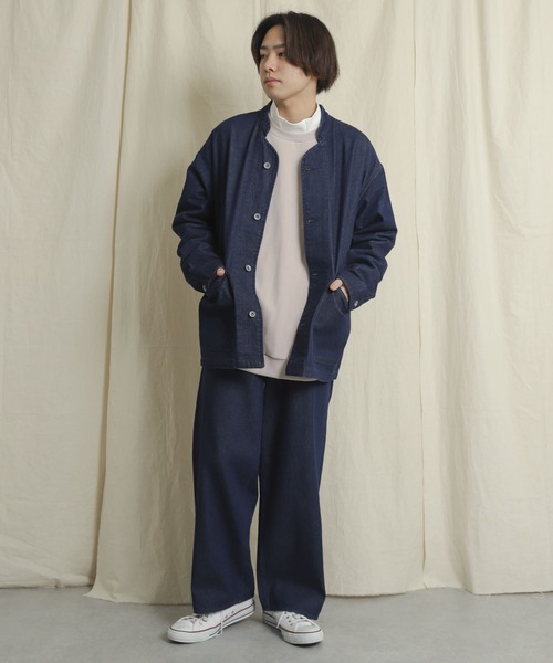 SENSE OF PLACE by URBAN RESEARCH（センスオブプレイスバイアーバンリサーチ）の「デニムノーカラーカバーオール（カバーオール・メンズ・ブラック/グレー/インディゴブルー・MEDIUM/LARGE）」の10枚目の写真