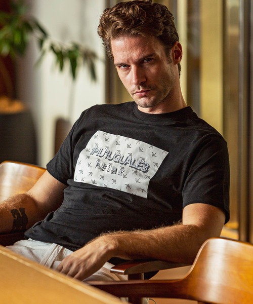 1piu1uguale3 RELAX（ウノピュウノウグァーレトレリラックス）の「1PIU1UGUALE3 RELAX(ウノピゥウノウグァーレトレ)ボックスロゴ立体刺繍Tシャツ（Tシャツ/カットソー・メンズ・ホワイト×ブラック/ブラック/ホワイト/グレー・S/XL/L/XXL/M）」の4枚目の写真